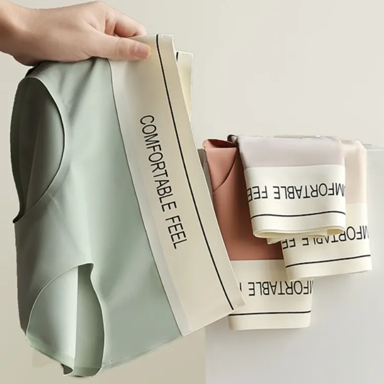 D【冰感凉皮】中高腰无痕收腹提臀短裤女微压收肚子蚕丝裆三角2252