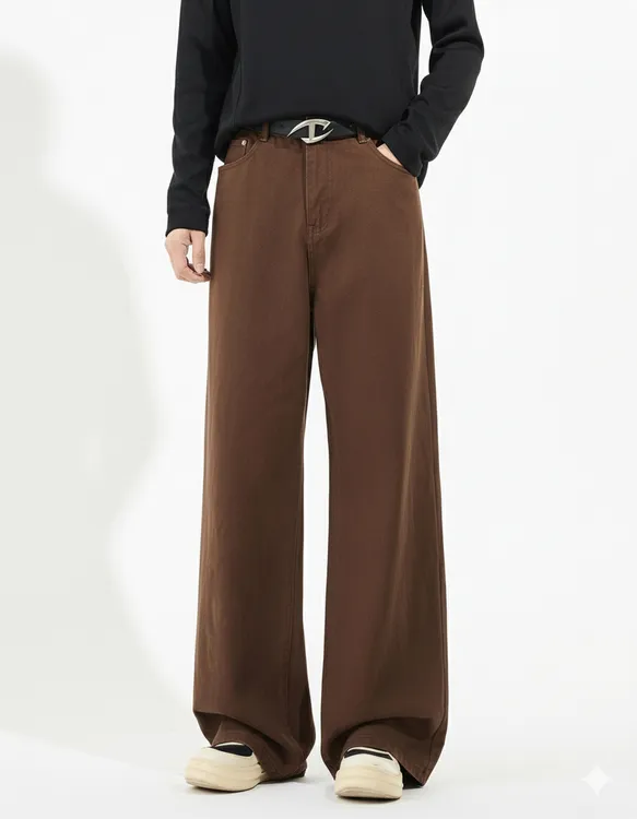 男装∣男士休闲工装长裤美拉德复古工装休闲裤慵懒风宽松直筒阔腿