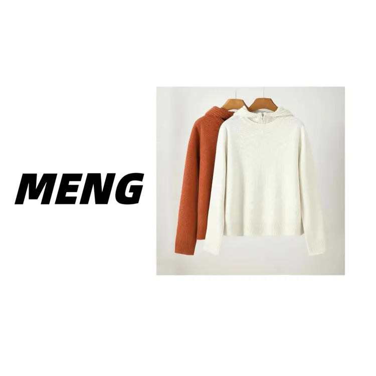 【重磅简约】‘’化繁为简‘’七针双股加厚高密度织法半拉链连帽衫