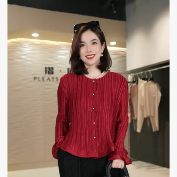 褶皱高级感老钱风气质优雅荷叶边上衣背心连衣裙168148