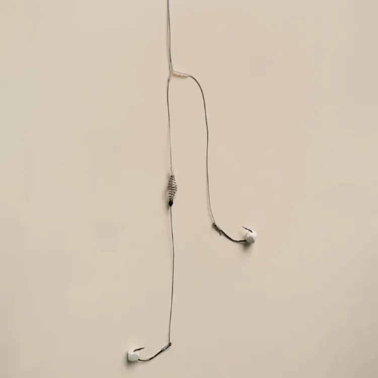 新款鲢鳙水平鱼钩钓组单线弹簧水下大王钓组欧鲤钩鲢鳙助吸泡沫球