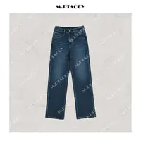 桃桃家-【标杆牛仔】领先标准 细密扎实 秋冬特绒直筒牛仔裤女1081