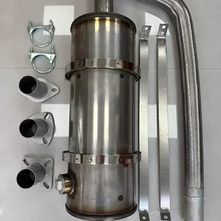 轻卡黑烟净化器加内芯一节三元催化器原装