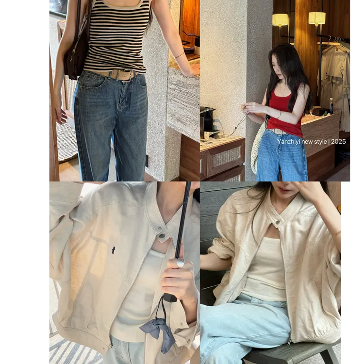 YPP!叠穿B备 人手一件 显瘦百搭高品质无袖弹力背心针织衫