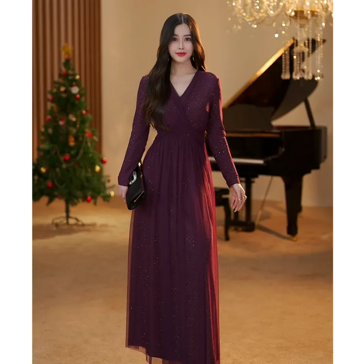 【JOSIE定制】潘多拉之星 法式优雅显瘦收腰气质连衣裙-YL20081