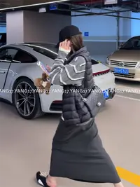 杨十七 100羊毛 秋冬清爽灰蓝调 miu系Polo领针织衫毛衣