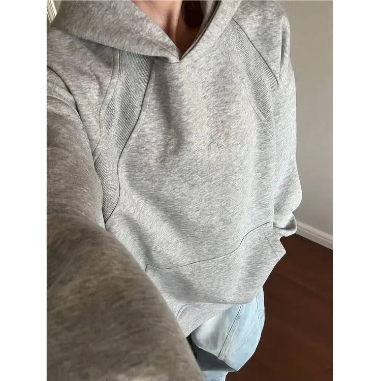 斜切380克重磅廓形解构卫衣男秋季cleanfit美式上衣硬挺连帽外套