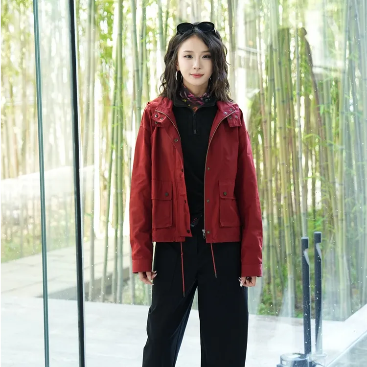 AMASS/阿玛施【招牌风衣】多色连帽短款防风冲锋衣风衣外套5400489