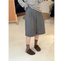 SANSAN 花呢灰七分库 超休闲百搭神裤
