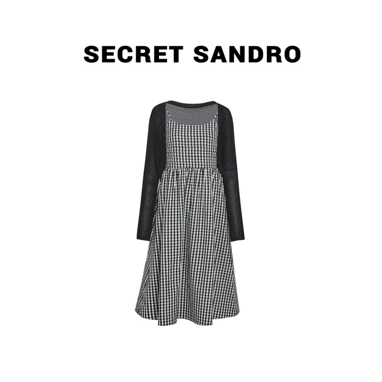 【格子套装】【Secret Sandro】 鸥小柒 连衣裙套装 E55287057Q