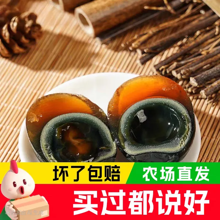 碧衡湖传统手工无铅小糖心松花皮蛋醇香软糯农家严选