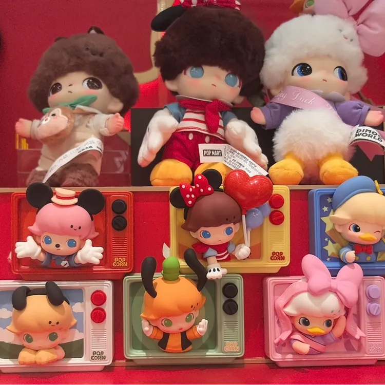 【拆盒拆袋】泡泡玛特DIMOO WORLD×迪士尼系列冰箱贴盲盒礼物摆件