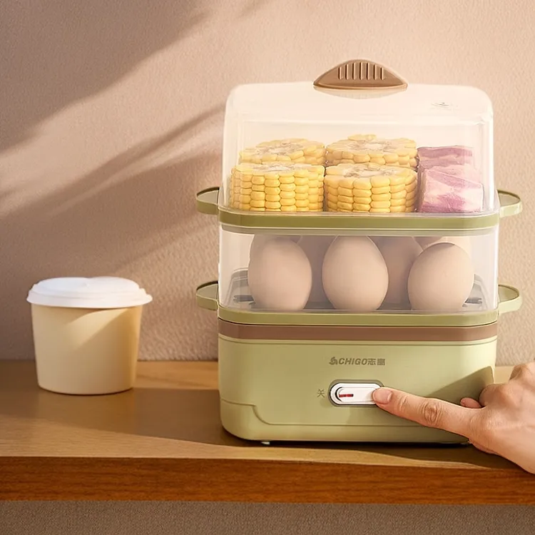 志高煮蛋器家用全自动小型多功能蒸蛋器双层大容量蒸煮蒸蛋机新款