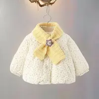 女童棉衣冬季加绒加厚儿童衣服女宝宝加绒加厚棉服小女孩冬装外套
