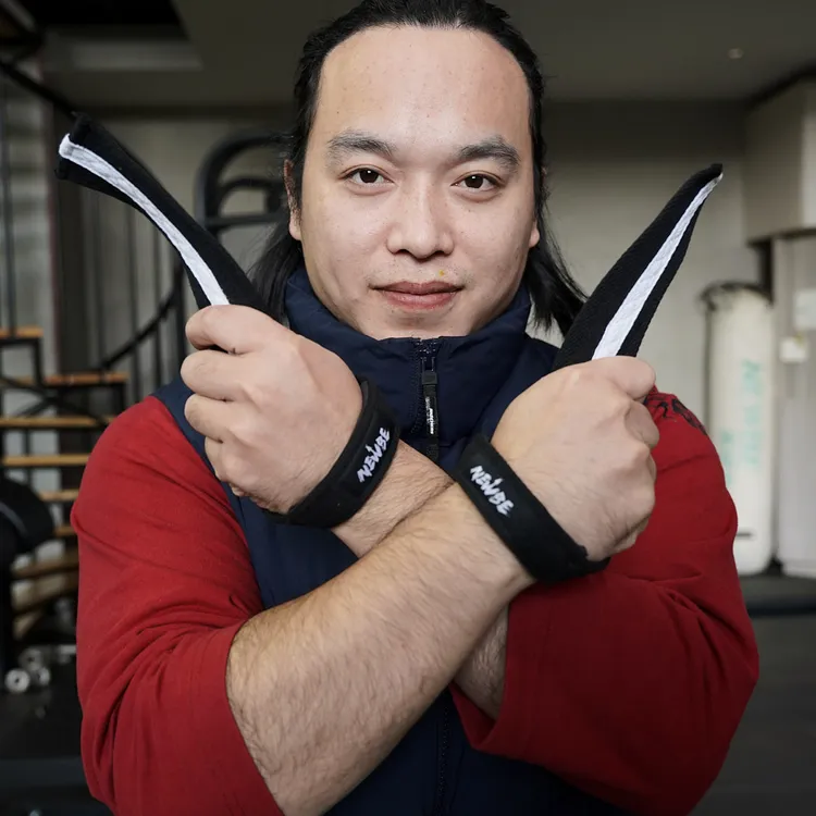 NB自研举重硬拉助力带 内置软垫防割手腕