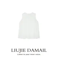 无袖衬衫/liujie/夏季简约舒适高级设计款无袖.上衣