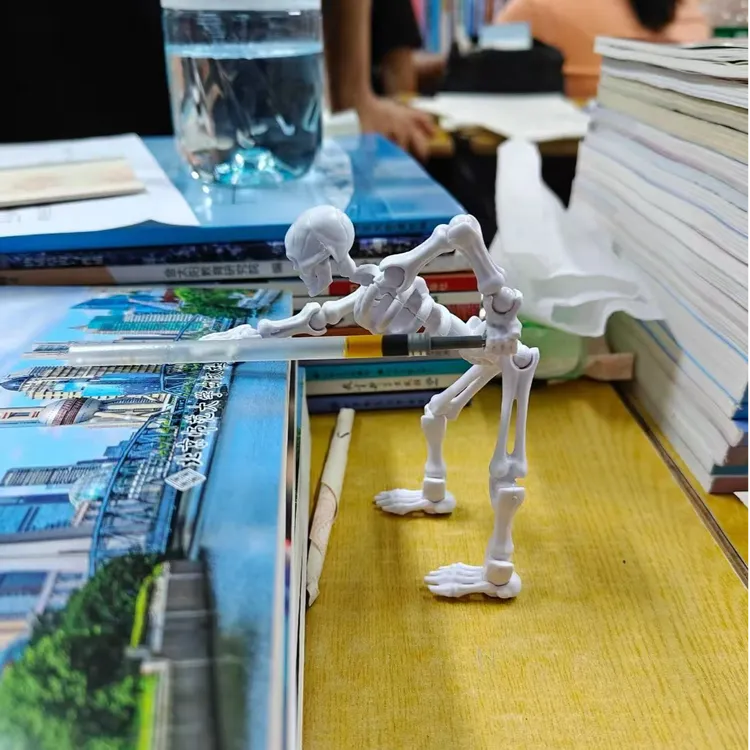 骷髅可动人偶全关节可动拼装玩具3d打印整蛊模型玩具送朋友礼物