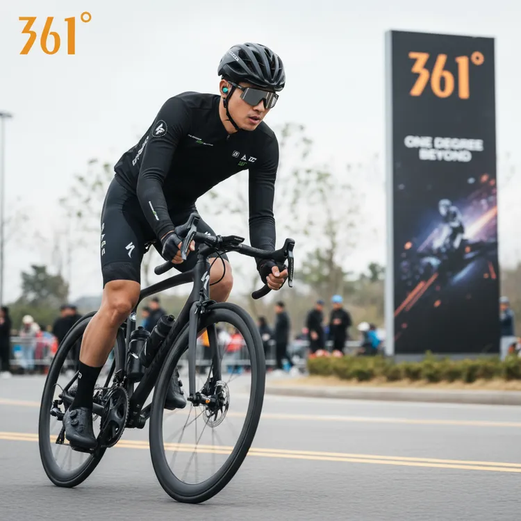 361°骑行黑色长袖速干春秋骑行服透气防晒公路车骑行服622547327