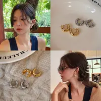 合金耳饰 fever同款极简金属耳扣耳环轻奢高级感气质独特耳钉耳饰