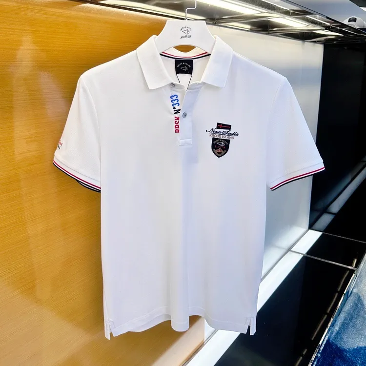 BRAVE&SHARK/勇士鲨鱼2025夏短袖POLO衫男轻奢正品翻领半袖衫5601