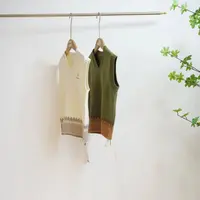 2-997-一款两色拼色下摆儿童秋冬针织V领毛衣背心J（8009）