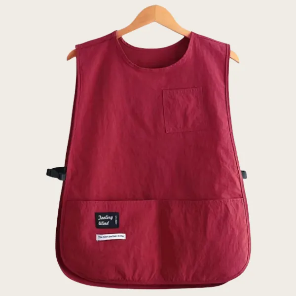 新款马甲围裙防泼水防油咖啡师家用厨房餐饮时尚男女坎肩定制Logo