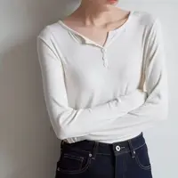 2025美式辣妹显瘦亨利衫长袖透气运动3301款