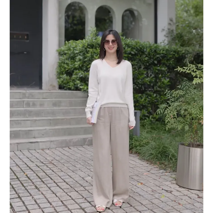 ulight 显瘦百搭天丝羊毛垂顺休闲空气裤