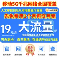 永19元超大流量卡官方正品5G不限速手机卡全国通用流量卡广电话卡
