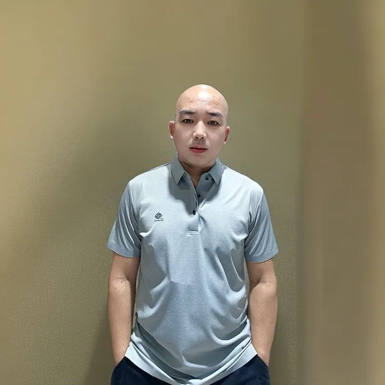 男士短袖T恤翻领锦氨面料丝滑凉爽纯色百搭基础大众