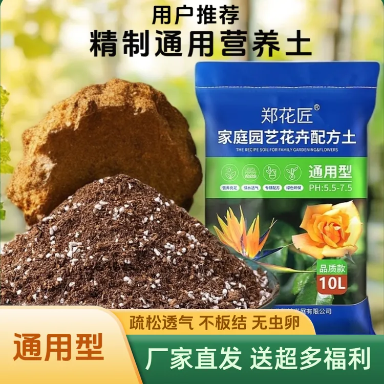通用型【买一送一】泥炭营养土养花专用土种菜土育苗多肉有机土壤