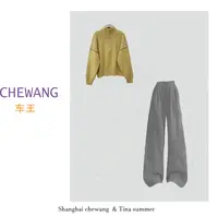 【毛衣套装】秋冬季高档新款两件套设计感时装女装服装4943[JSG]