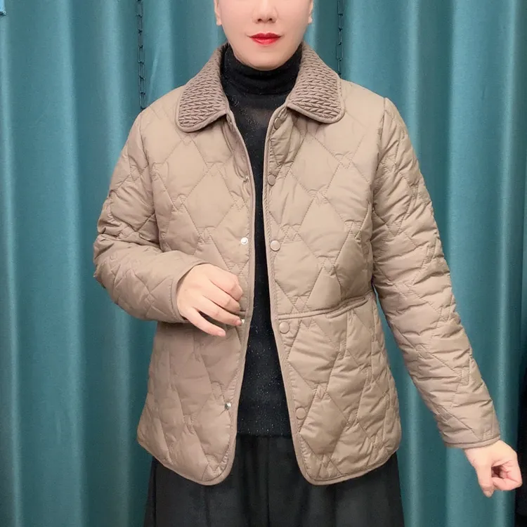 2025新款冬季棉衣短款时尚百搭夹面外套宽松遮肉保暖妈妈上衣