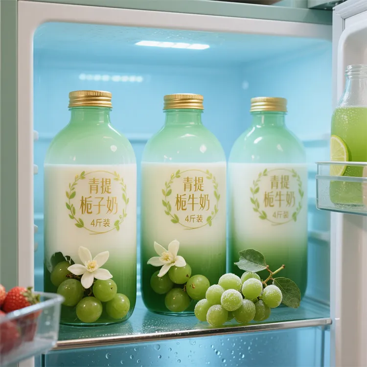 【到手4斤装】青提果味牛奶下午茶饮料果味营养青提栀子牛奶水果味