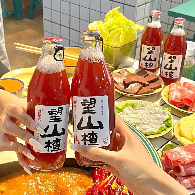 【小丸子专属】好望水 果汁望山楂无气泡300ml*6瓶效期26.4月