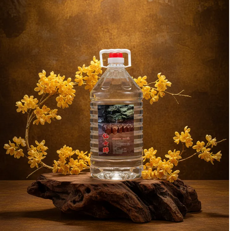 仙女醉纯高粱酒高度纯粮酒白酒泡酒散酒桶装10斤公文包50%vol5L