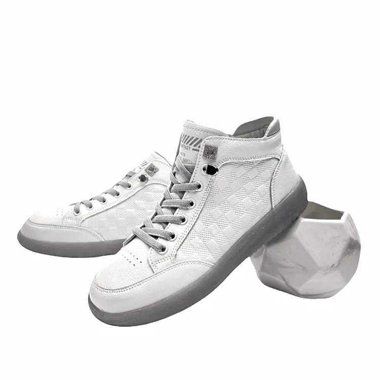 新款休闲运动单里高端中帮软底软面透气时尚百搭白色女士小白鞋