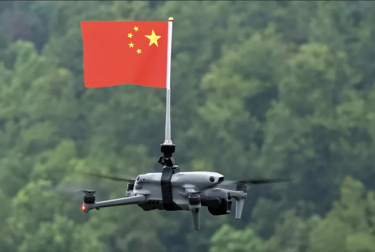 无人机扩展支架 无人机挂国旗 可调节角度