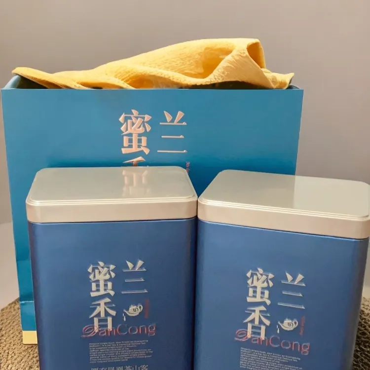 蜜兰香浓香型单丛茶传统碳焙工艺茶浓醇耐冲泡礼罐装一提2罐500克
