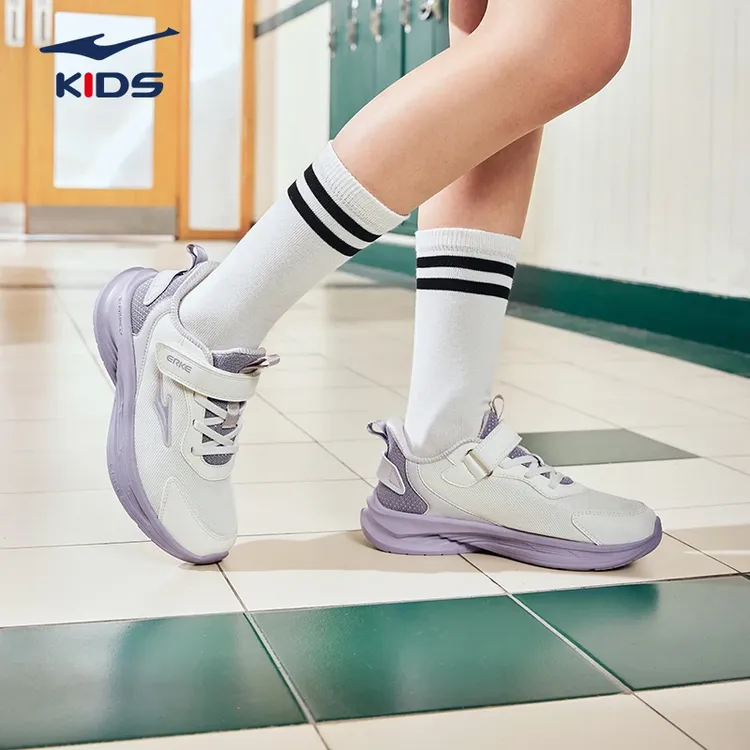 【鸣鸥女童】鸿星尔克密网跑鞋秋季防滑运动鞋宝宝减震跑步鞋儿童鞋