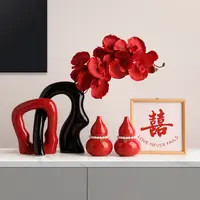 贝汉美结婚礼物送新人新娘高级感花瓶摆件订婚客厅婚房布置装饰品