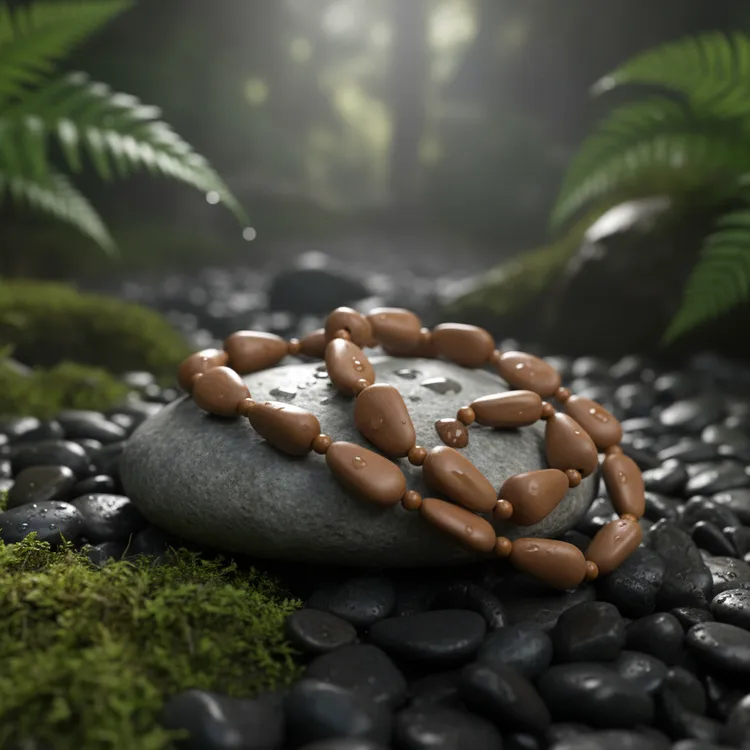 精品手工东北红松子项链42粒15-16