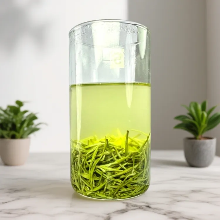 2025年信韵.信阳新茶绿茶雨前中芽，叶底肥厚，滋味鲜爽