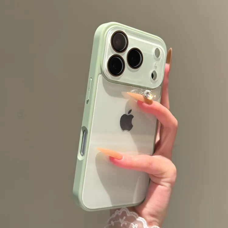 高级感糖果色玻璃适用苹果17promax手机壳iPhone16简约15新款1413