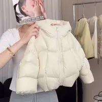 花小花女童冬季新款加厚棉衣棉服冬装女宝宝连帽保暖外套棉袄