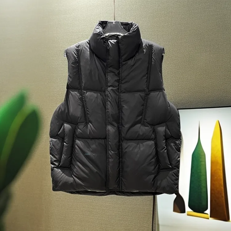 工装羽绒马甲冬防水免洗季男士坎肩背心轻薄美式痞帅休闲加厚保暖