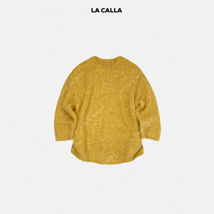 LA CALLA蛋黄派软糯羊毛毛衣CC-WX7269