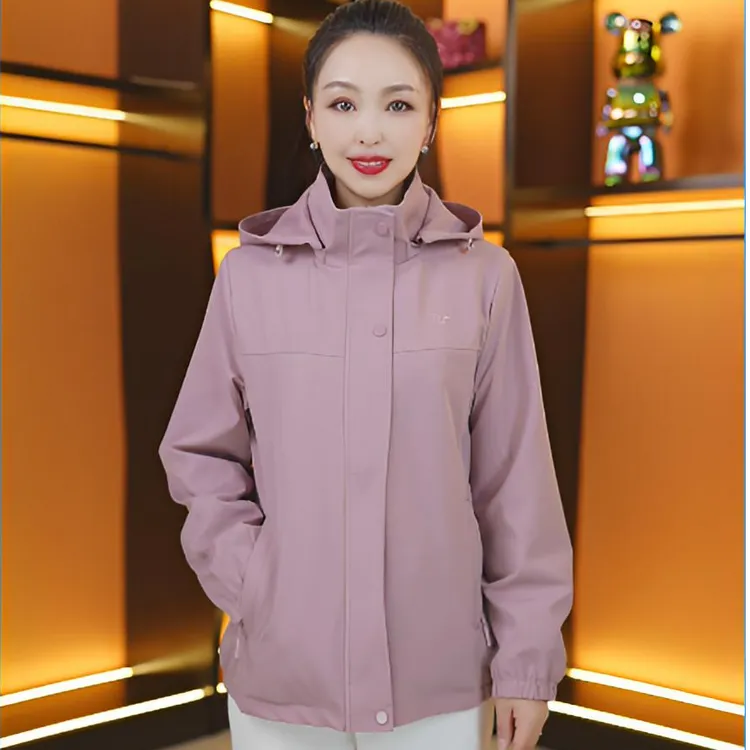 佐芭朵2025新款春秋连帽运动休闲女士上衣时尚外套