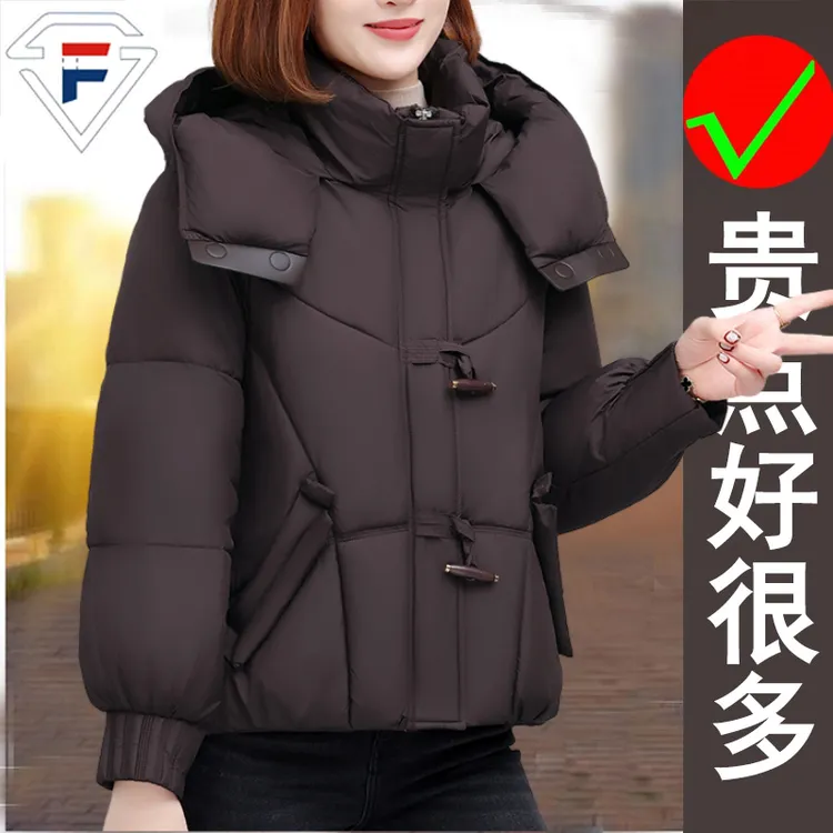 品牌韩版冬季大码保暖棉服棉衣时髦有型柔软亲肤减龄百搭短棉服