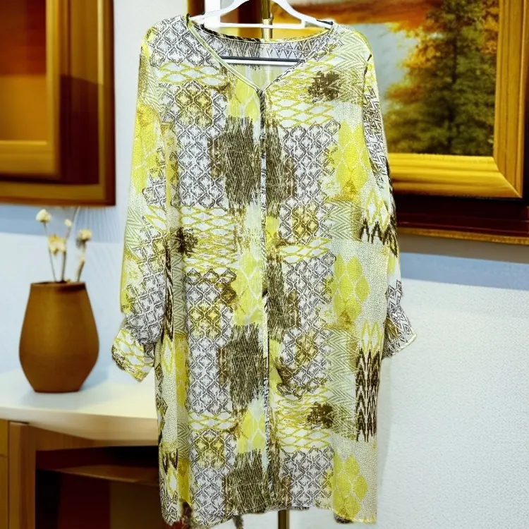 569柠檬黄长袖时尚洋气上衣套头休闲常规